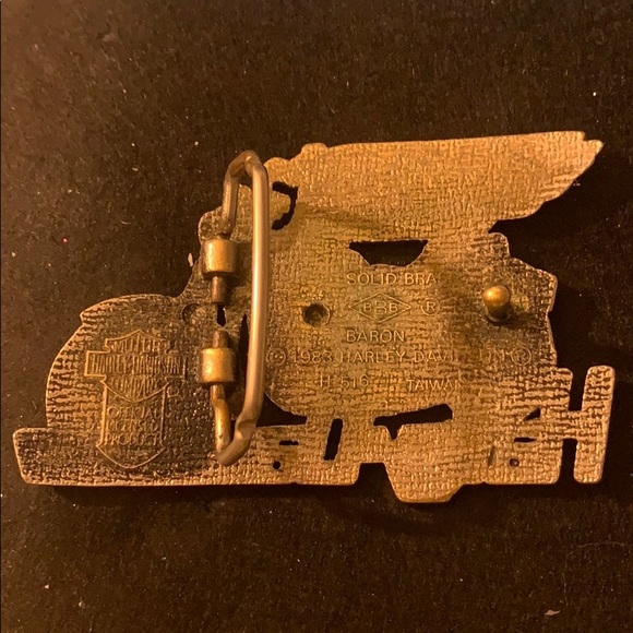 Vintage C. 1983 Official Harley Belt Buckle - Picture 3 of 6
